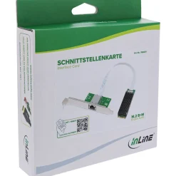 InLine Schnittstellenkarte, M.2 B+M zu 10 Gb/s RJ45