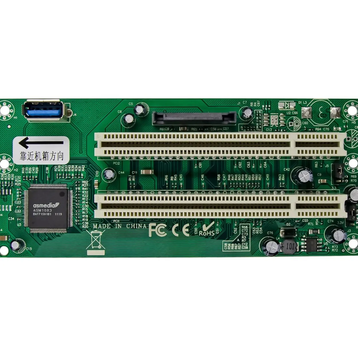 InLine Schnittstellenkarte, PCIe x1 zu 2x PCI 32-Bit, inkl. 60 cm Kabel