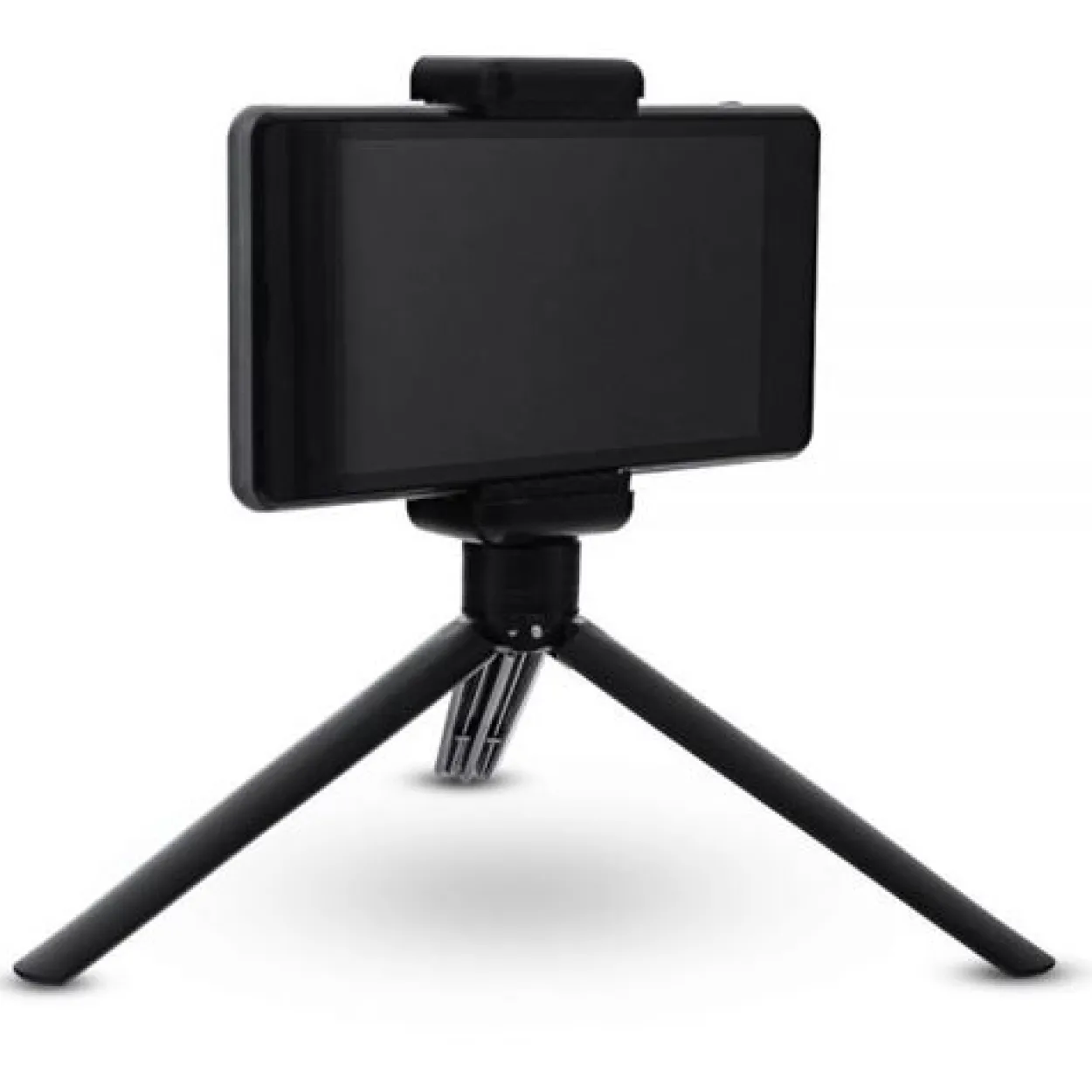 InLine Selfiestick für Digitalkameras und Videokameras schwarzes aluminium mit Mini Stativ