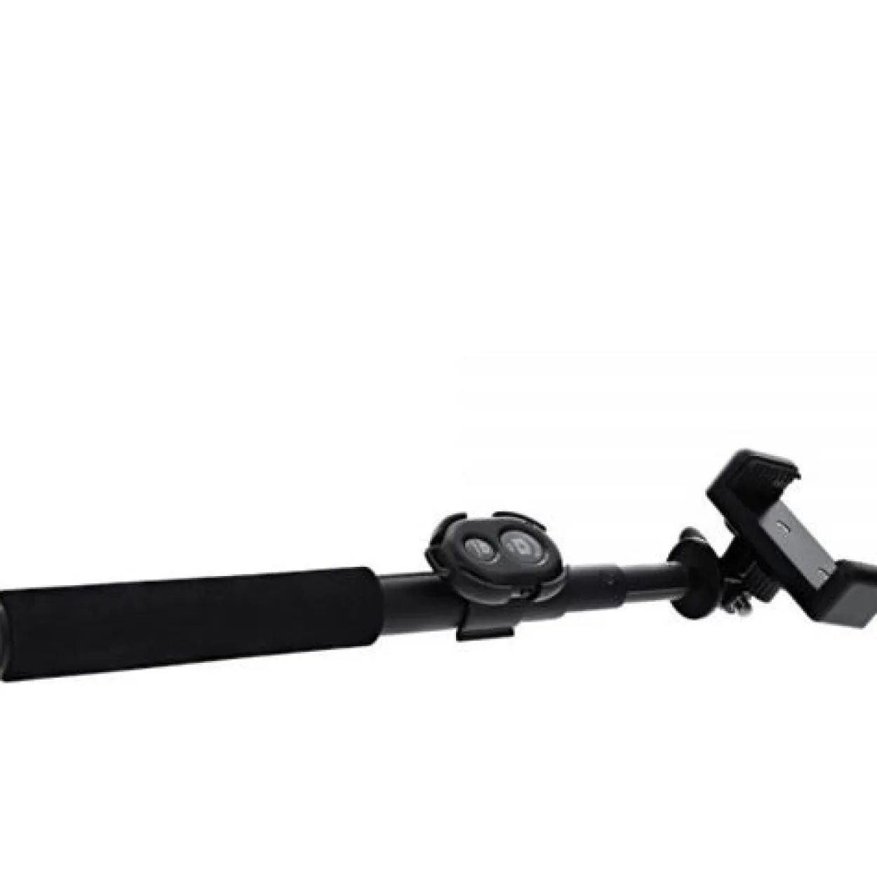InLine Selfiestick für Digitalkameras und Videokameras schwarzes aluminium mit Mini Stativ