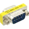 InLine Seriell Mini Gender Changer D-Sub 9pol Stecker auf D-Sub 9pol Stecker Silber