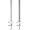 InLine Slatwall Befestigungssäulen Aluminium, für Tischhalterung Panel, 2er Set