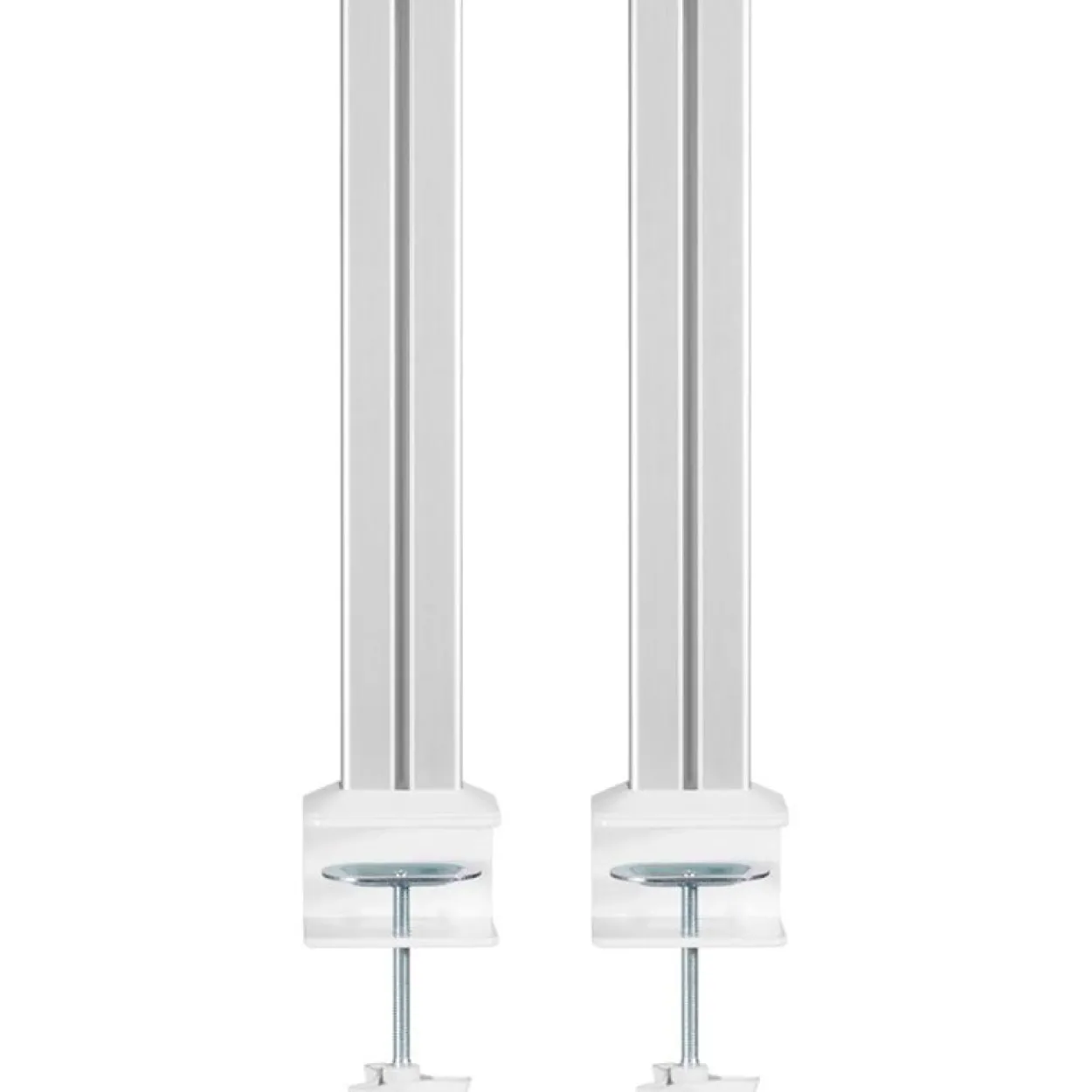 InLine Slatwall Befestigungssäulen Aluminium, für Tischhalterung Panel, 2er Set