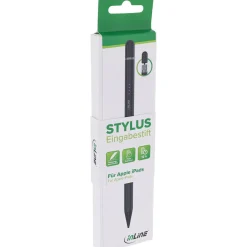 InLine Stylus, Tabletstift für Apple iPads, mit Akku, USB-C, schwarz