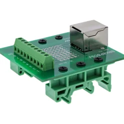 InLine Terminalblock, RJ45 Buchse, gerade, für Hutschiene