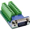 InLine Terminalblock, VGA (HD15), Stecker, 2-reihig, Schraubklemme