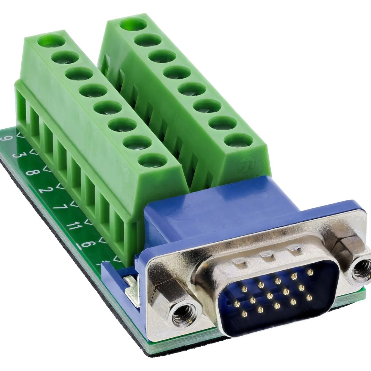 InLine Terminalblock, VGA (HD15), Stecker, 2-reihig, Schraubklemme