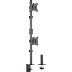 InLine Tischhalterung, für 2x LCD-/LED-Display bis 81cm (32"), übereinander, max. 9kg