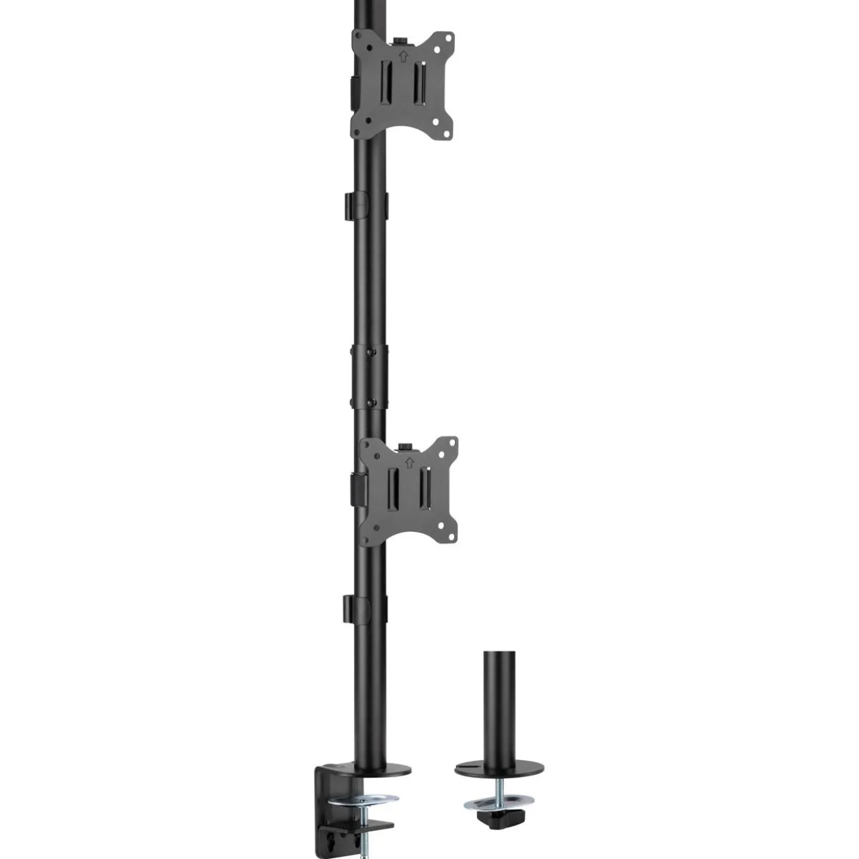 InLine Tischhalterung, für 2x LCD-/LED-Display bis 81cm (32"), übereinander, max. 9kg