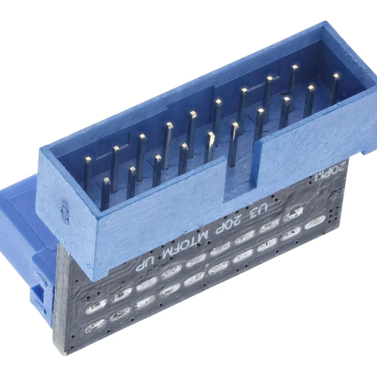 InLine USB 3.0 Adapter intern, Pfostenanschluss Stecker auf Buchse, nach oben gewinkelt