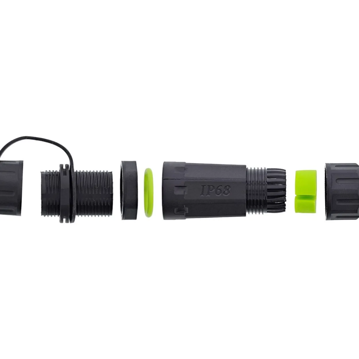 InLine USB-A-Kabelkupplung, kurz, IP68, 2x USB-A Buchse, geschirmt