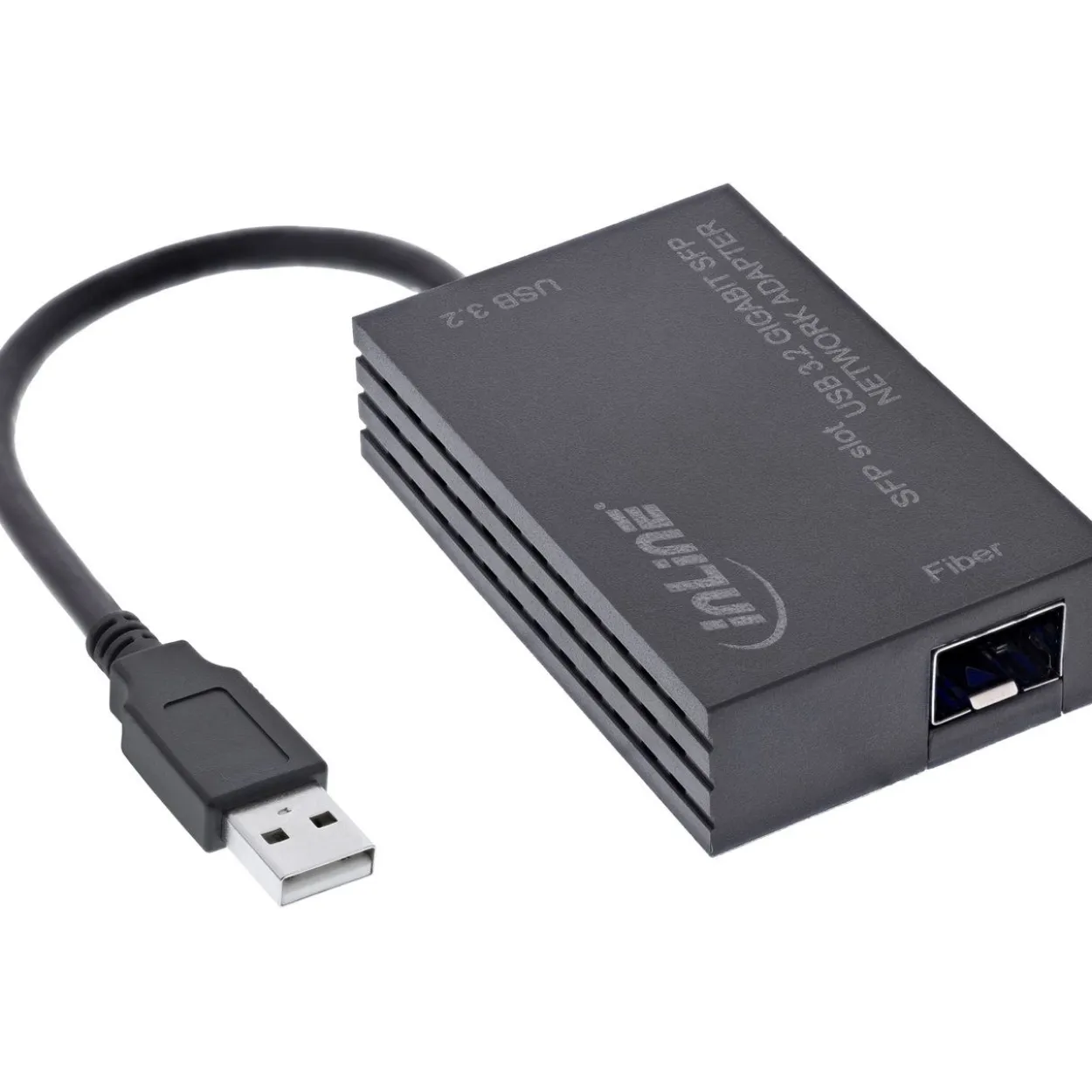 InLine USB-A zu SFP Gigabit Fiber Netzwerkadapter (10/100/1000 Mb/s)