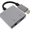 InLine USB-C Audio Adapterkabel, USB-C zu 3,5mm Buchse + PD 30W