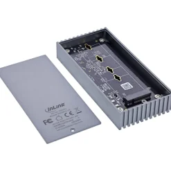 InLine USB4-Gehäuse, USB-C zu M.2 NVMe SSD, 40Gb/s, Aluminium