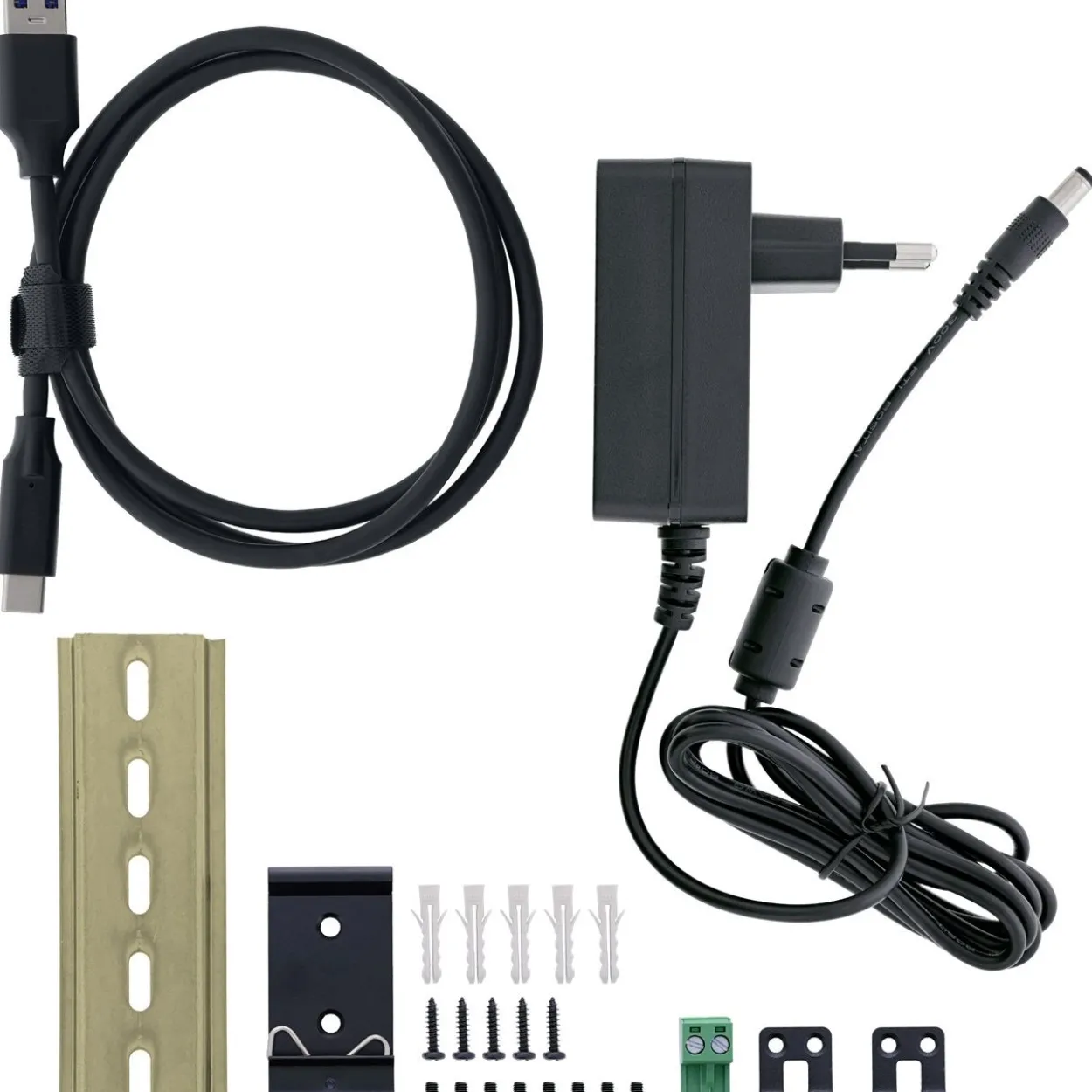 InLine USB 3.2 Gen.1 Industrie-Hub, USB-C, 7-Port, mit Netzteil
