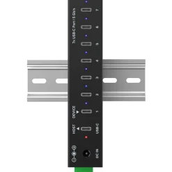 InLine USB 3.2 Gen.1 Industrie-Hub, USB-C, 7-Port, mit Netzteil