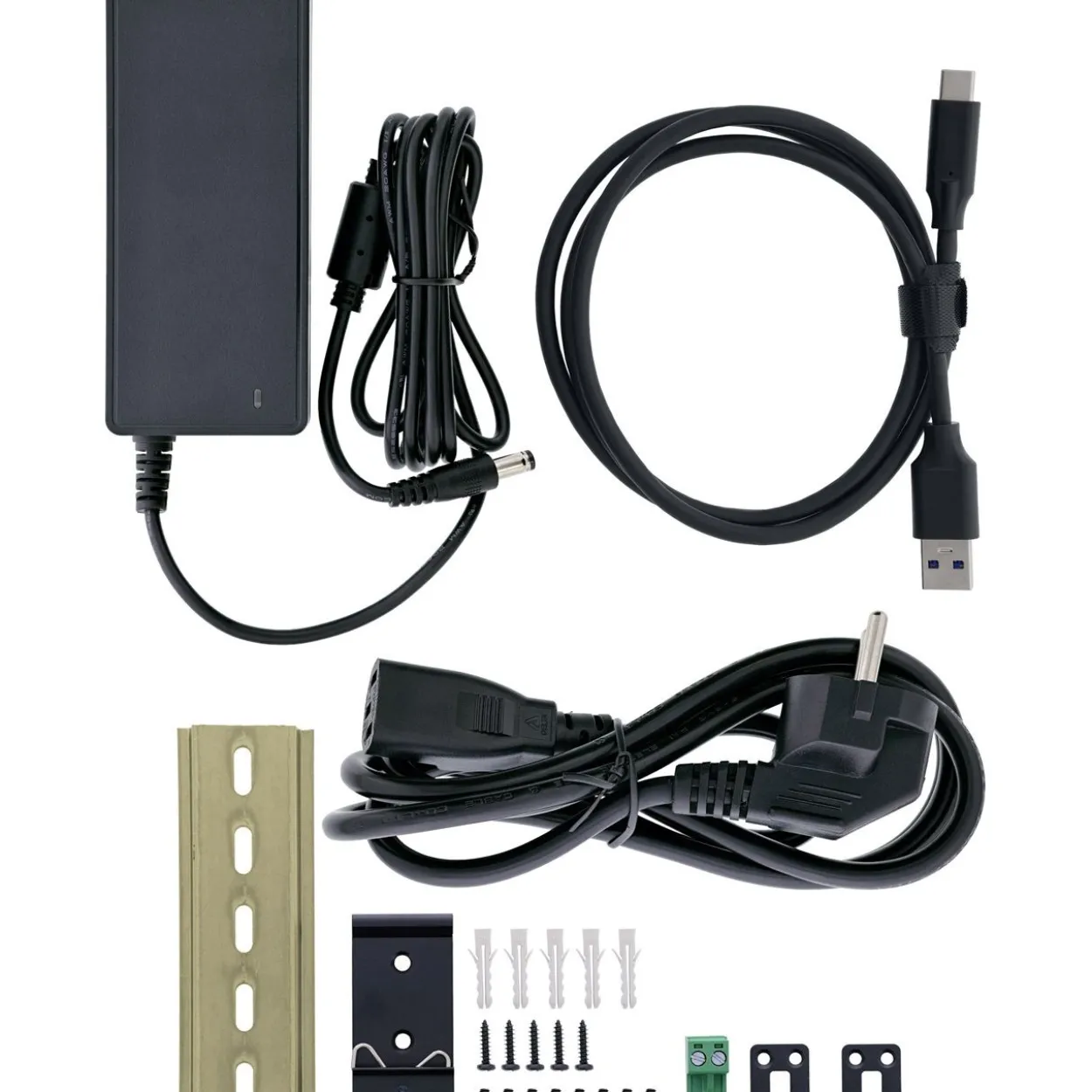InLine USB 3.2 Gen.1 Industrie-Hub, USB-C, 10-Port, mit Netzteil