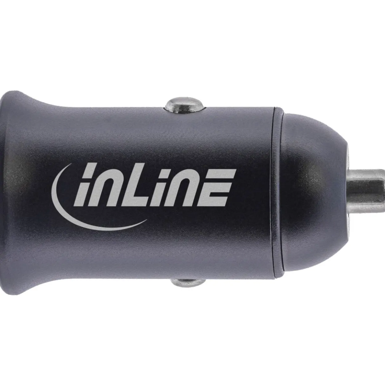InLine USB KFZ Stromadapter Power Delivery, 2x USB Typ-C, schwarz
