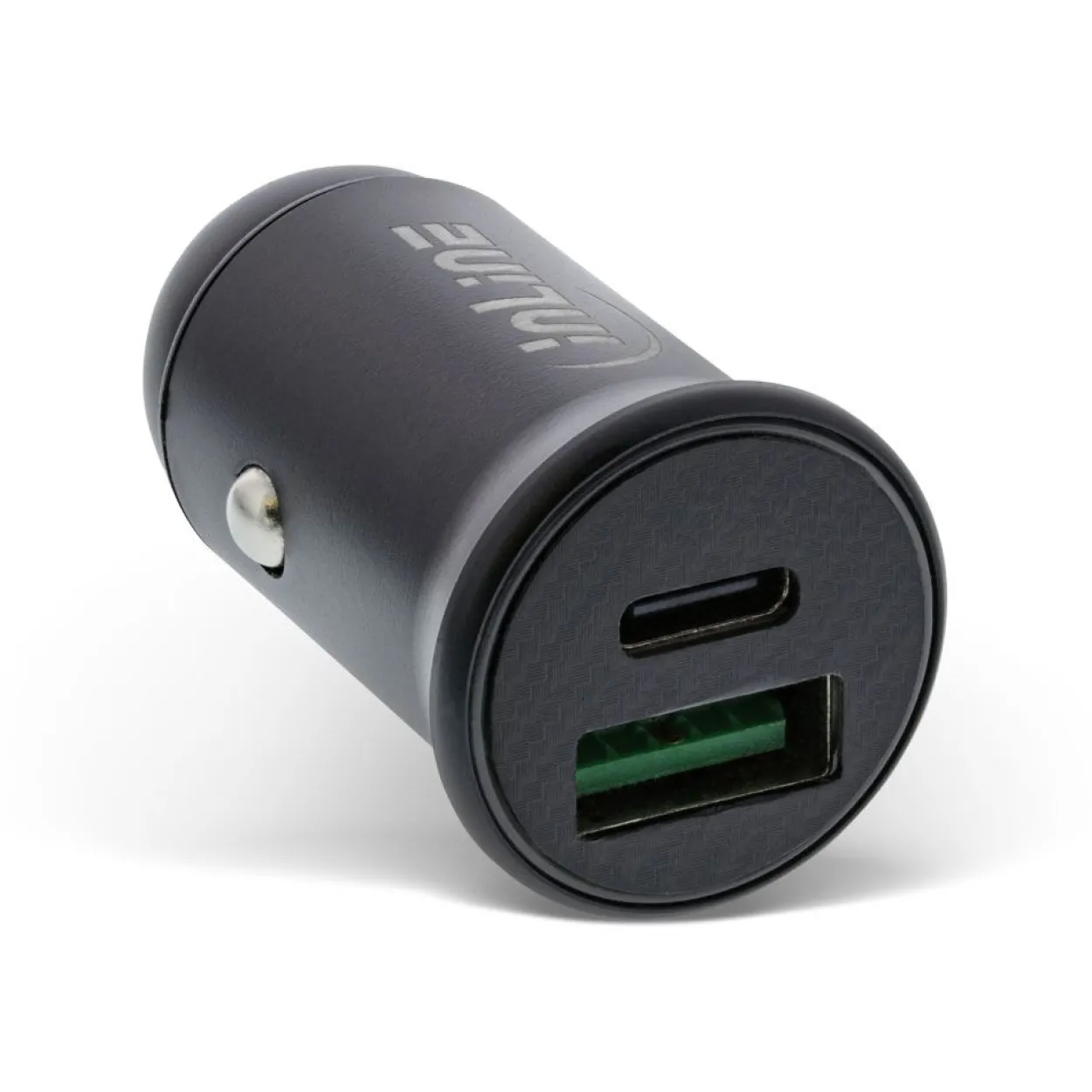 InLine USB KFZ Stromadapter Power Delivery, USB-A + USB Typ-C, schwarz