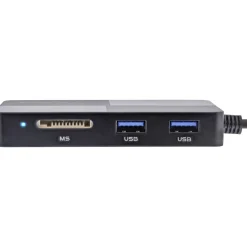 InLine USB 3.2 Multi Cardreader Hub, SD/TF/MS/XD/CF, 3-Port USB-A, Dual