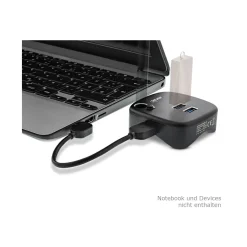 InLine USB 3.0 Multihub, schwarz