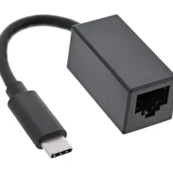 InLine USB 3.0 Netzwerkadapter Kabel, Gigabit Netzwerk, USB Typ-C