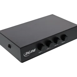 InLine USB 2.0 Umschalter manuell, USB-A Gerät an 4 Computer