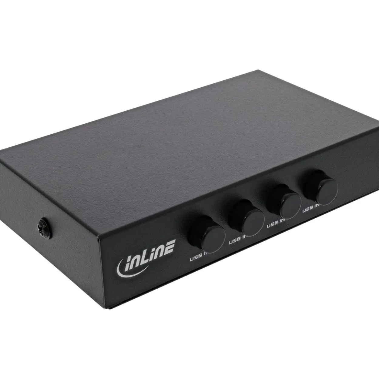 InLine USB 2.0 Umschalter manuell, USB-A Gerät an 4 Computer