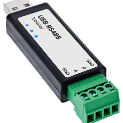 InLine USB zu Seriell RS485 Konverter mit Isolator, USB-A auf 4-pol Terminal