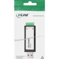 InLine USB zu Seriell RS485 Konverter mit Isolator, USB-A auf 4-pol Terminal