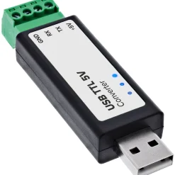 InLine USB zu TTL 5V Konverter, USB-A zu 4-pol Terminal