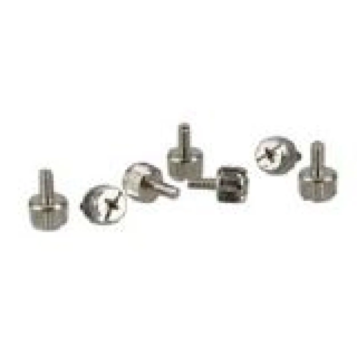 InLine 6x 12mm silber Rändelschrauben für Gehäuse (77770A)