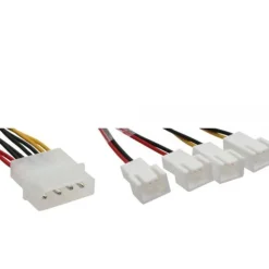 InLine 2x 12V und 2x 5V Adapterkabel für 4 Lüfter (33005B)