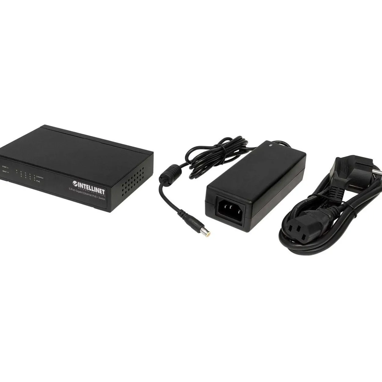 Intellinet PoE+ Switch 5-Port Gigabit Ethernet 60W Desktop