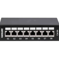 Intellinet 8-Port Cat6a Patchpanel FTP Desktop schwarz