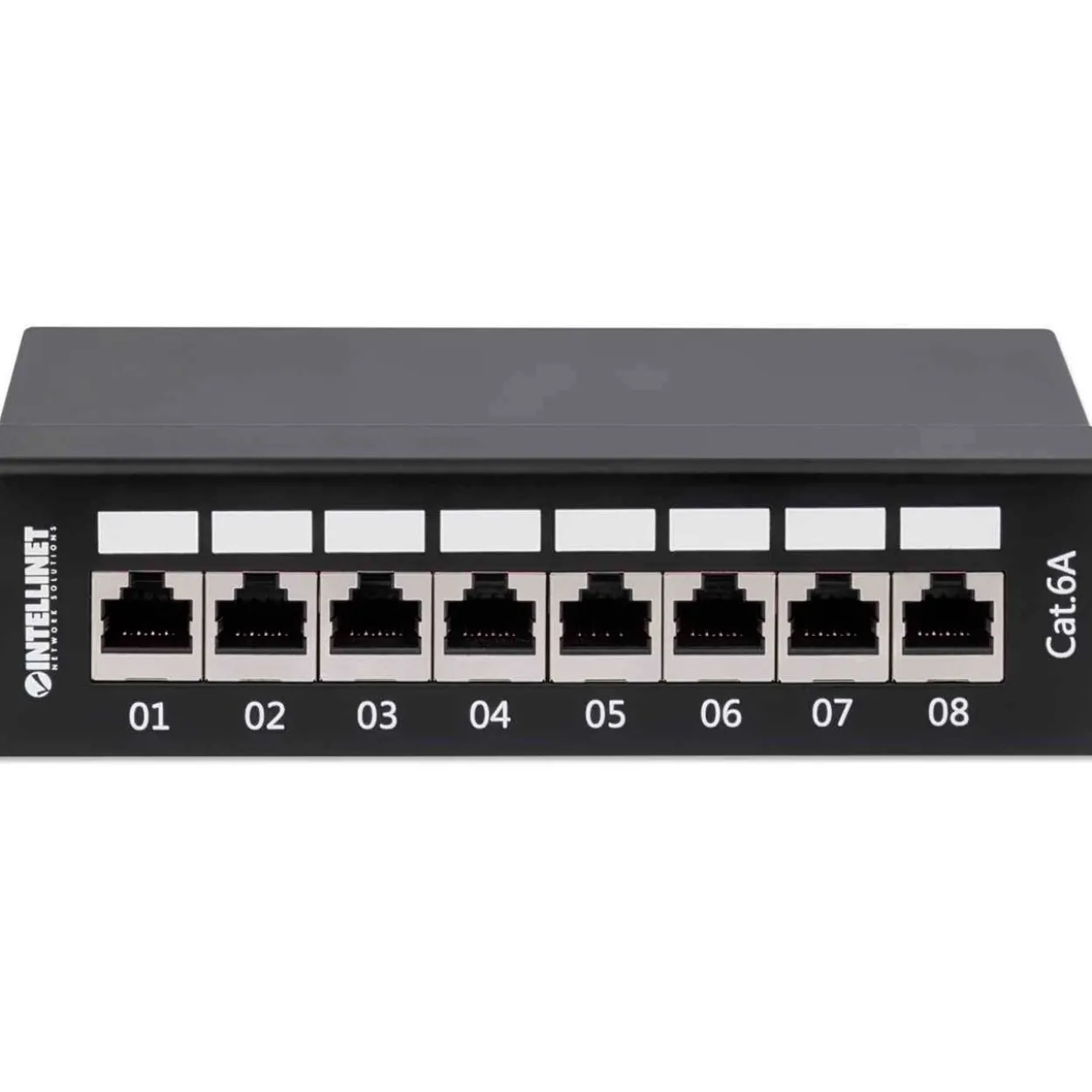 Intellinet 8-Port Cat6a Patchpanel FTP Desktop schwarz
