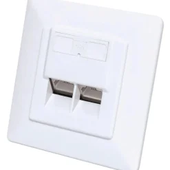 Intellinet 2-Port Cat6 10G RJ45-Unterputzdose STP weiß