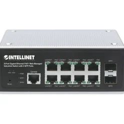 Intellinet 8-Port Gb PoE+ Web-Managed Industrie-Switch 2xSFP