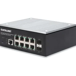 Intellinet 8-Port Gb PoE+ Web-Managed Industrie-Switch 2xSFP