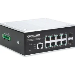 Intellinet 8-Port Gb PoE+ Web-Managed Industrie-Switch 2xSFP