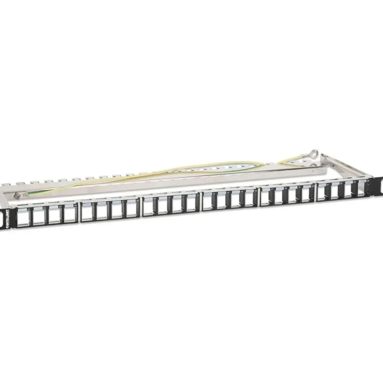 Intellinet 24-Port Patchpanel geschirmt und unbestückt 0,5HE