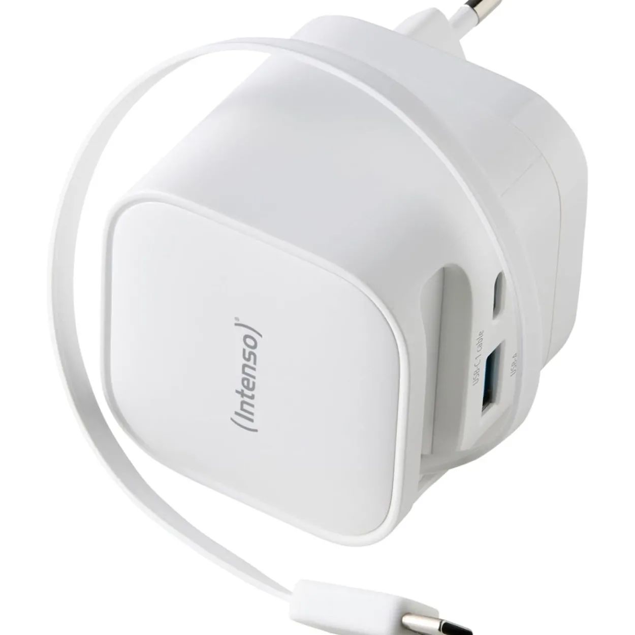 Intenso Compact Fast Charger 65W USB-C/USB-A White