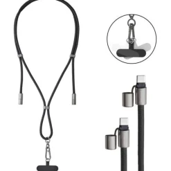 Intenso Handykette als Lade- + Datenkabel USB-C bis 1,65m schwarz