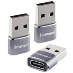 Intenso 3-pack USB Adapter USB-C -> USB-A C480A Aluminium