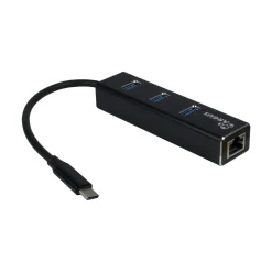 Inter-Tech Adapter IT-410 USB Type C - USB HUB/ Gbit LAN