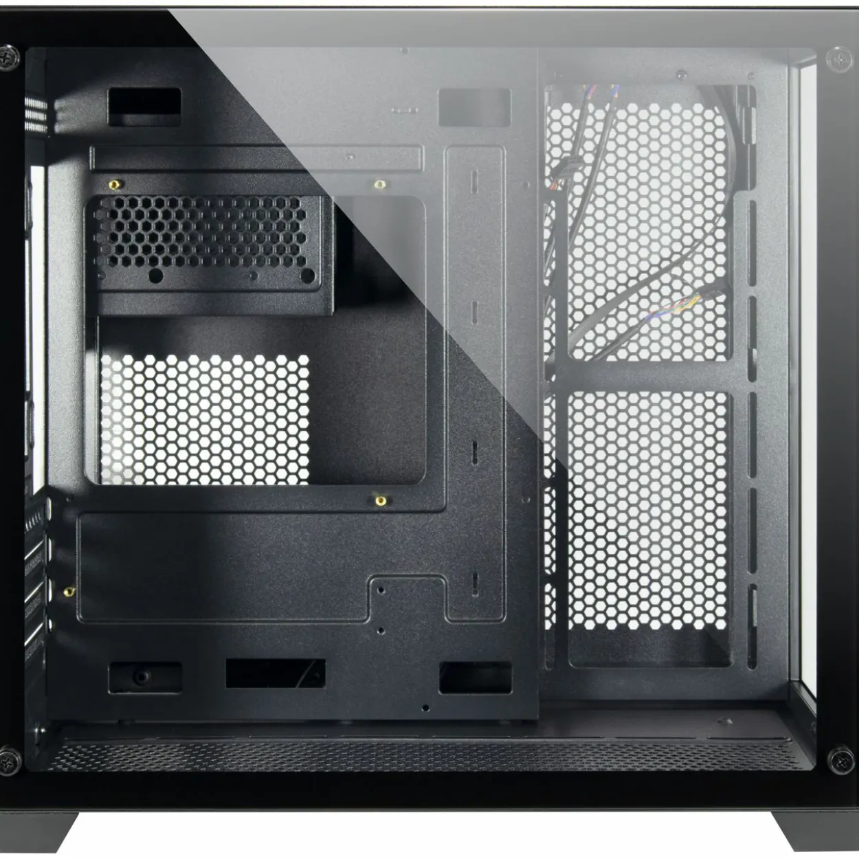 Inter-Tech C-501 Aspect Mini Tower ohne Netzteil schwarz