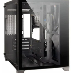 Inter-Tech C-501 Aspect Mini Tower ohne Netzteil schwarz