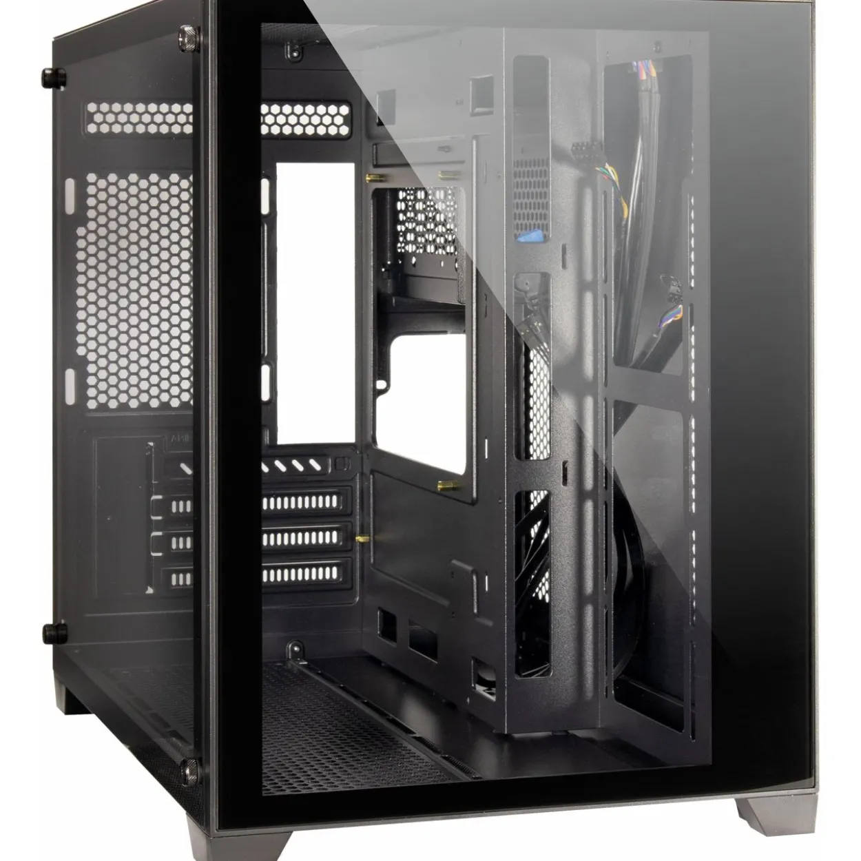 Inter-Tech C-501 Aspect Mini Tower ohne Netzteil schwarz