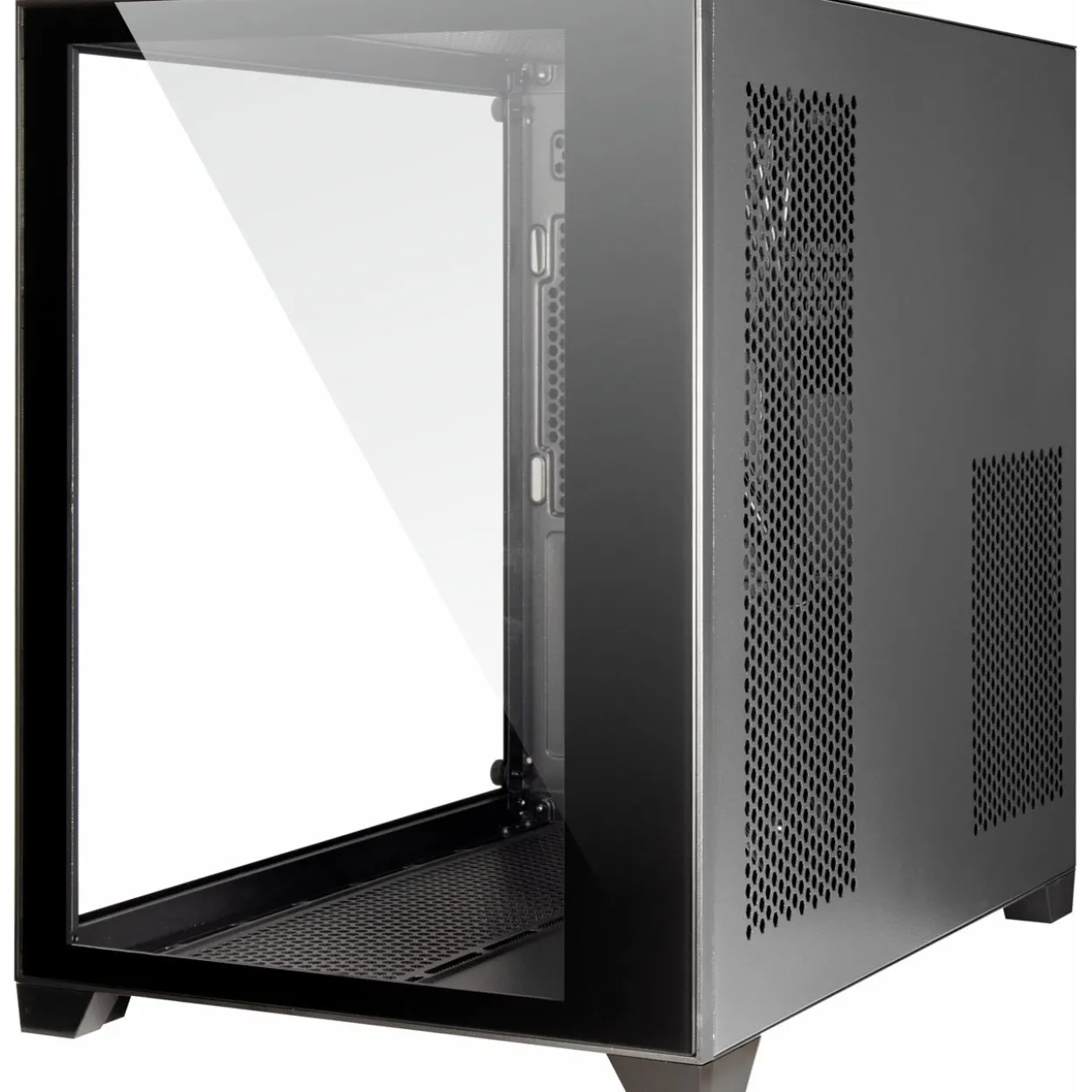Inter-Tech C-501 Aspect Mini Tower ohne Netzteil schwarz