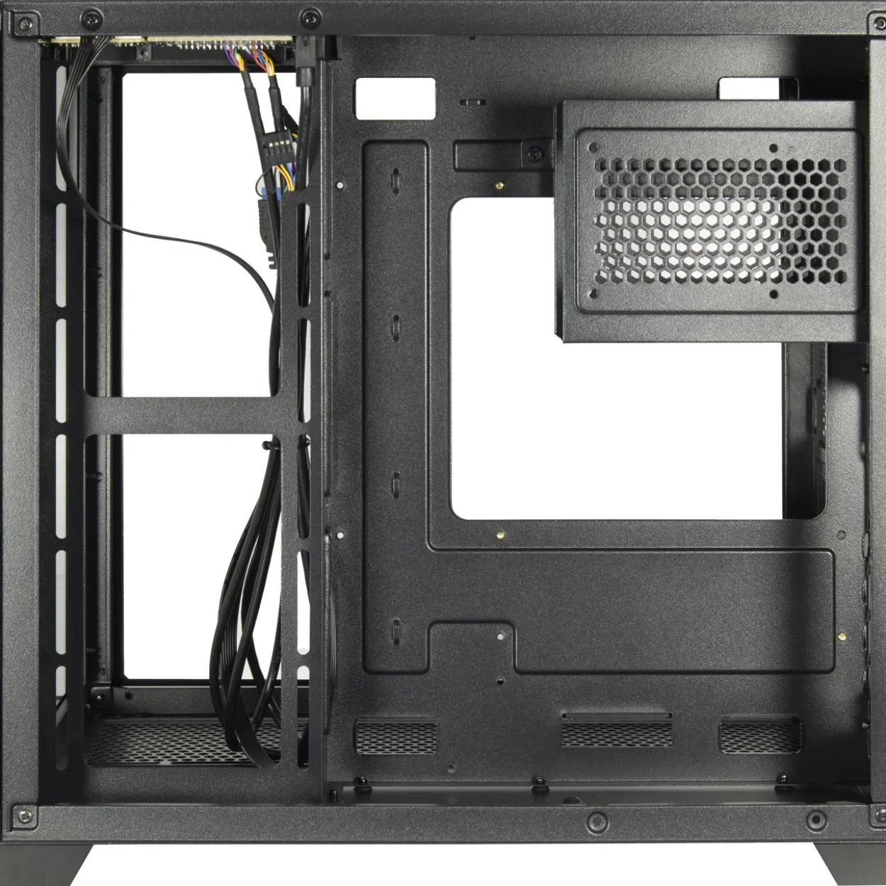 Inter-Tech C-501 Aspect Mini Tower ohne Netzteil schwarz